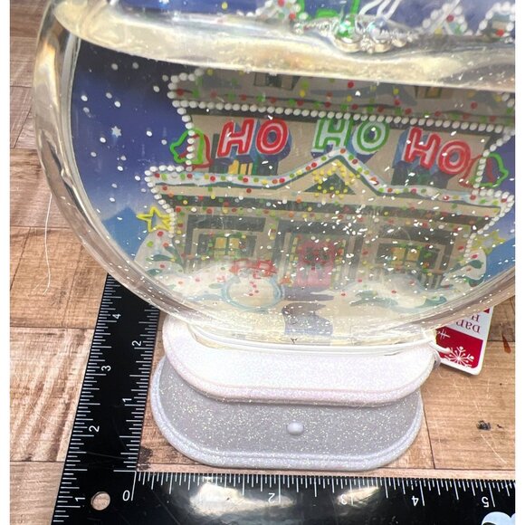 Hallmark Dancing Lights Holiday House Lighted Water Globe Changes Colors - Picture 7 of 9